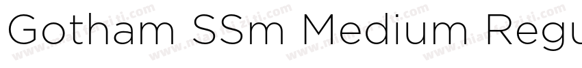Gotham SSm Medium Regular字体转换